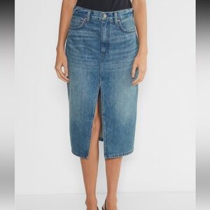 Denim Forum Midi Skirt - Size 30
